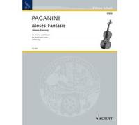 Partitions classique SCHOTT PAGANINI NICCOLO - MOSES-FANTASY - VIOLIN AND PIANO Violon G