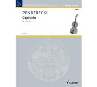 Partitions classique SCHOTT PENDERECKI K. - CAPRICCIO - VIOLON Violon G