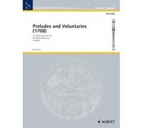 Partitions classique SCHOTT PRELUDES AND VOLUNTARIES - TREBLE RECORDER Flûte à bec