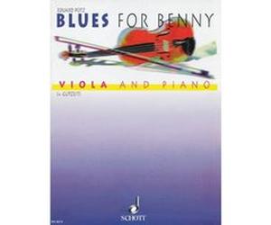 Partitions classique SCHOTT PUETZ EDUARD - BLUES FOR BENNY - VIOLA AND PIANO Alto G