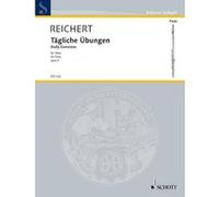 Partitions classique SCHOTT REICHERT MATHIEU ANDRE - DAILY EXERCISES OP. 5 - FLUTE Flûte traversière G