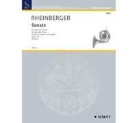 Partitions classique SCHOTT RHEINBERGER JOSEPH GABRIEL - SONATA EB MAJOR OP. 178 - HORN AND PIANO Cor