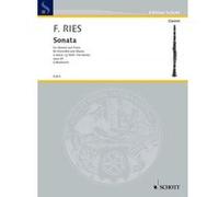 Partitions classique SCHOTT RIES FERDINAND - SONATA G MINOR OP. 29 - CLARINET AND PIANO Clarinette G