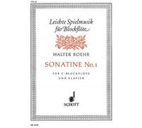 Partitions classique SCHOTT ROEHR WALTER - SONATINE - SOPRANO RECORDER AND PIANO Flûte à bec