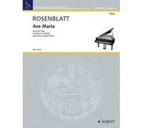Partitions classique SCHOTT ROSENBLATT A. - AVE MARIA - PIANO Piano