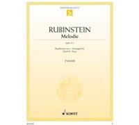 Partitions classique SCHOTT RUBINSTEJN GRIGORJEWITSCH - MELODIE F MAJOR OP. 3/1 - PIANO Piano