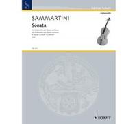 Partitions classique SCHOTT SAMMARTINI GIUSEPPE - SONATA A MINOR - CELLO AND BASSO CONTINUO Violoncelle G