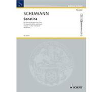 Partitions classique SCHOTT SCHUMANN ROBERT - SONATINA G MAJOR - DESCANT RECORDER AND PIANO Flûte à bec