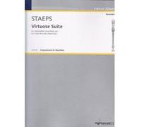 Partitions classique SCHOTT STAEPS HANS ULRICH - VIRTUOSIC SUITE - TREBLE RECORDER Flûte à bec