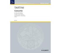 Partitions classique SCHOTT TARTINI GIUSEPPE - CONCERTO IN G MAJOR - VIOLIN AND PIANO OR ORCHESTRA Violon G