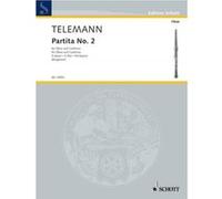 Partitions classique SCHOTT TELEMANN G. PH. - PARTITA N° 2 G-DUR - HAUTBOIS ET BC Hautbois
