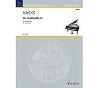 Partitions classique SCHOTT VASKS P. - IN MEMORIAM - PIANO Piano
