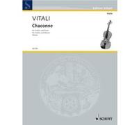 Partitions classique SCHOTT VITALI TOMMASO - CHACONNE - VIOLIN AND PIANO Violon