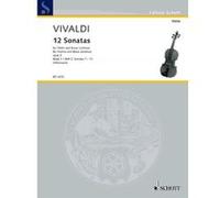 Partitions classique SCHOTT VIVALDI - 12 SONATAS OP 2, BOOK 2, SONATAS 7-12 Violon