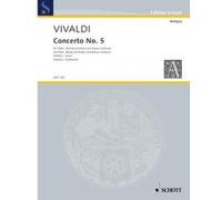 Partitions classique SCHOTT VIVALDI ANTONIO - CONCERTO NO 5 OP 10/5 RV 434/PV 262 Flûte traversière