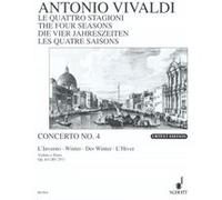 Partitions classique SCHOTT VIVALDI ANTONIO - THE FOUR SEASONS OP 8/4 RV 297 / PV 442 - VIOLIN, STRINGS AND BASSO CONTINUO Violon