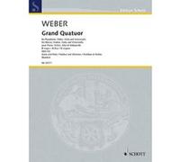 Partitions classique SCHOTT WEBER C.M. - GRAND QUATUOR B FLAT MAJOR WEV P.5 - MUSIQUE DE CHAMBRE Musique de chambre