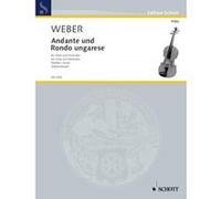 Partitions classique SCHOTT WEBER CARL MARIA VON - ANDANTE AND RONDO UNGARESE - VIOLA AND ORCHESTRA Grand format G