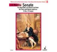 Partitions classique SCHOTT WENDLING J.B. - SONATA D MAJOR OP.4/3 - FLUTE AND BASSO CONTINUO Flûte traversière