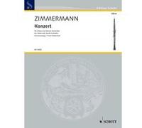 Partitions classique SCHOTT ZIMMERMANN BERND ALOIS - CONCERTO - OBOE AND SMALL ORCHESTRA Hautbois G