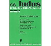 Partitions classique SIKORSKI GRAUN J. G. - SONATE C-MOLL - ALTO ET BC Alto G