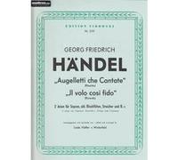 Partitions classique SIKORSKI HÄNDEL G. F. - AUGELLETTI/IL VOLO COSI FIDO - SOPRANO ET INSTRUMENTS Soprano, instruments
