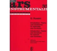 Partitions classique SIKORSKI ROSSINI GIOACCHINO - INTRODUCTION, THEME ET VARIATIONS - CLARINETTE & PIANO Clarinette G