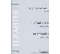 Partitions classique SIMROCK BORTKIEWICZ S. - 10 PRELUDES OP.33 Piano G