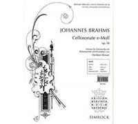 Partitions classique SIMROCK BRAHMS J. - CELLOSONATE E MOLL OP.38 Musique de chambre