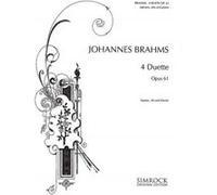 Partitions classique SIMROCK BRAHMS JOHANNES - 4 DUETS OP. 61 - SOPRANO, ALTO AND PIANO Soprano, piano