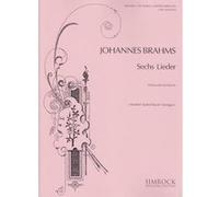 Partitions classique SIMROCK BRAHMS JOHANNES - SECHS LIEDER - VIOLONCELLE ET PIANO Violoncelle G