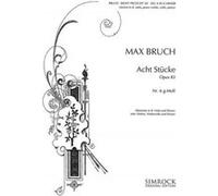 Partitions classique SIMROCK BRUCH MAX - 8 PIECES IN G MINOR OP. 83/6 - VIOLIN , VIOLA AND PIANO Violon