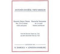 Partitions classique SIMROCK DVORAK ANTONIN - SLAVONIC DANCE THEME - VIOLIN AND PIANO Violon G