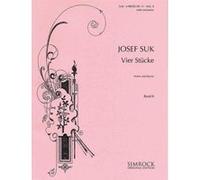Partitions classique SIMROCK SUK JOSEF - FOUR PIECES OP. 17 BAND 2 - VIOLIN AND PIANO Violon G