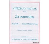 Partitions classique SIMROCK VITEZSLAV NOVAK - AT DUSK OP.13 - PIANO Piano G