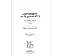 Partitions classique Symetrie DUROSOIR L. - IMPROVISATION SUR LA GAMME D'UT, POUR VIOLONISTE HABILE ET PIANISTE DÉBUTANT... - VIOL Violon