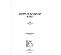 Partitions classique Symetrie DUROSOIR L. - SONATE EN LA MINEUR. LE LIS - VIOLON Violon G