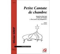 Partitions classique Symetrie GREIF O. - BARDA H. - PETITE CANTATE DE CHAMBRE, BASED ON THE TEXT OF THE 23RD PSALM THE LORD IS MY Soprano, piano