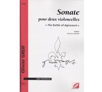 Partitions classique Symetrie GREIF O. - SONATE POUR DEUX VIOLONCELLES : THE BATTLE OF AGINCOURT Violoncelle