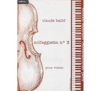 Partitions classique Transatlantiques BALLIF CLAUDE - SOLFEGGIETTO N°3 POUR VIOLON Violon