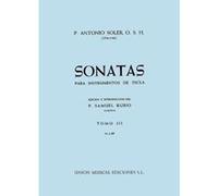 Partitions classique UME (Union Musical Ediciones) ANTONIO SOLER - SONATA VOLUME THREE - 3 - HARPSICHORD Clavecin