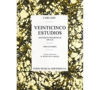 Partitions classique UME (Union Musical Ediciones) CARCASSI TWENTY-FIVE ESTUDIOS PROGRESIVOS - GUITAR Guitare