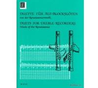 Partitions classique UNIVERSAL EDITION AUS DER RENAISSANCEMUSIK - 2 FLUTES A BEC ALTO Flûte à bec