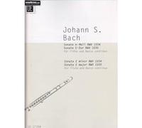 Partitions classique UNIVERSAL EDITION BACH J.S. SONATE E-MOLL (BWV 1034), SONATE E-DUR (BWV 1035) Flûte traversière