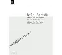 Partitions classique UNIVERSAL EDITION BARTOK B. - 18 DUOS - 2 FLUTES Flûte traversière