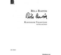Partitions classique UNIVERSAL EDITION BARTOK BELA - DANSES ROUMAINES POUR FLûTE ET GUITARE Flûte traversière