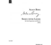 Partitions classique UNIVERSAL EDITION BERG A. - 7 FRUHE LIEDER - VOIX ET PIANO Soprano, piano G