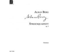 Partitions classique UNIVERSAL EDITION BERG ALBAN - STRING QUARTET PARTS OP.3 - STRING QUARTET Ensemble à cordes