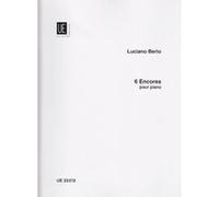 Partitions classique UNIVERSAL EDITION BERIO L. - 6 ENCORES - PIANO Piano G