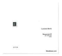 Partitions classique UNIVERSAL EDITION BERIO L. - SEQUENZA VI FÜR VIOLA Alto G